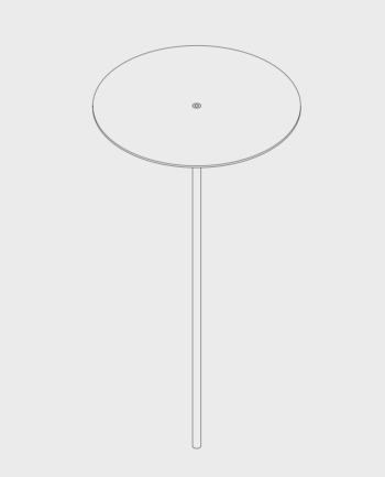 TOP Stab-Tablar rund