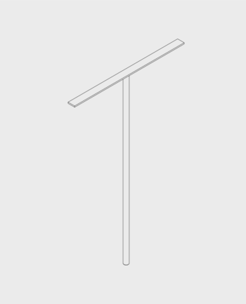 TOP T-Stabkralle flach