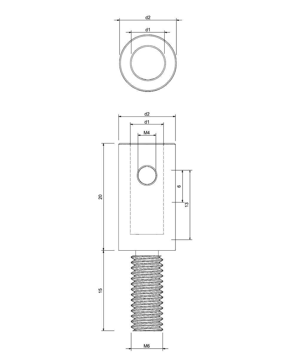 Base Hülse Zeichnung