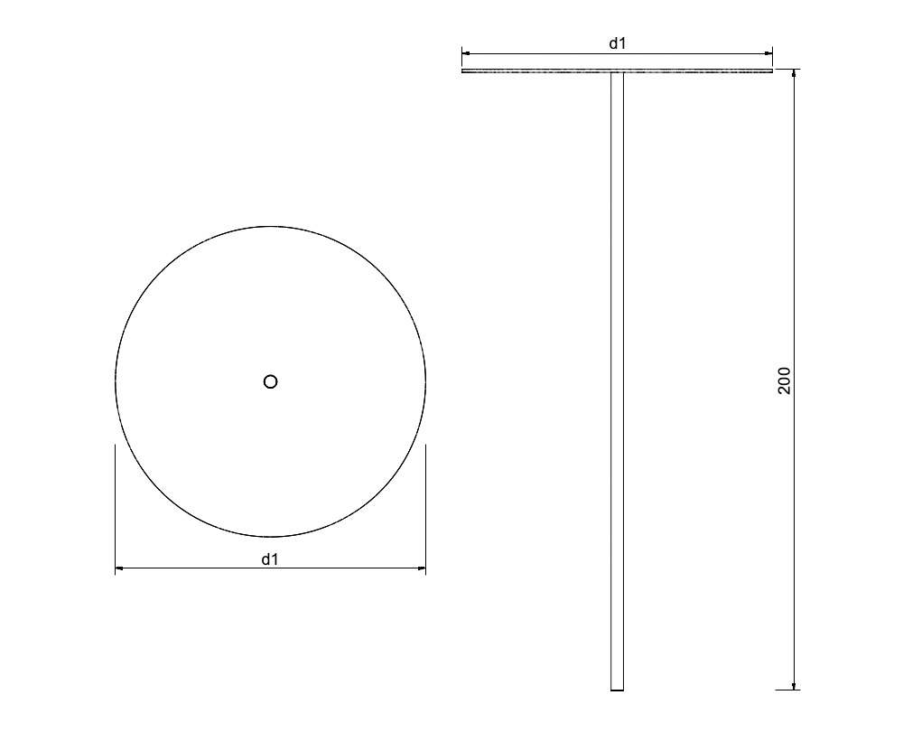 Stab Tablar Zeichnung