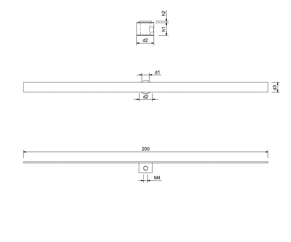 Top T-Kralle Flach Zeichnung