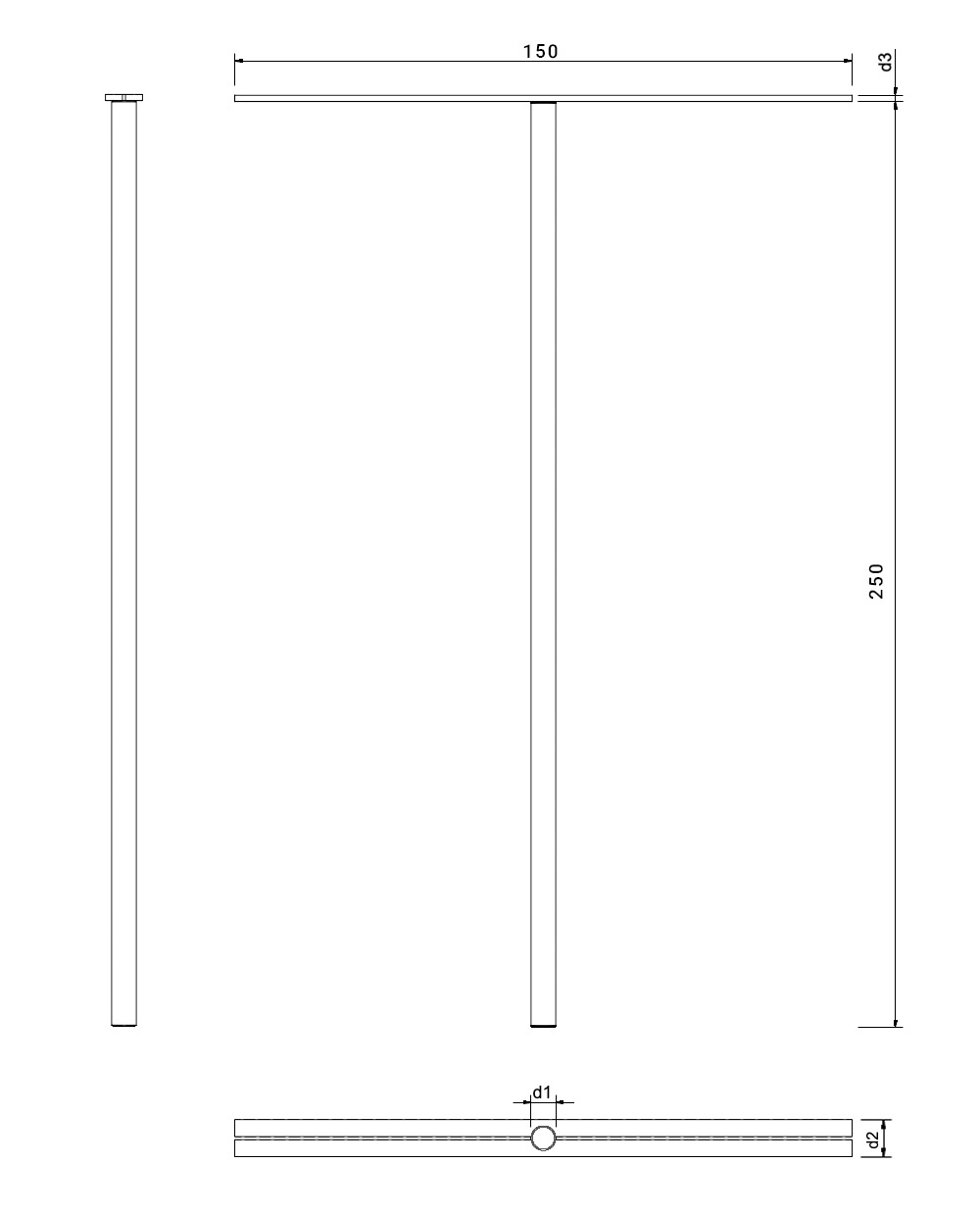 Stabkralle Zeichnung