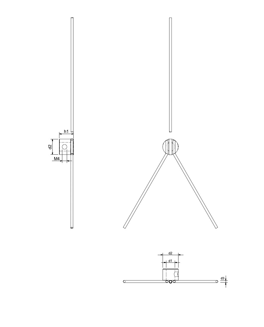 TOP Y-Flexkralle Zeichnung