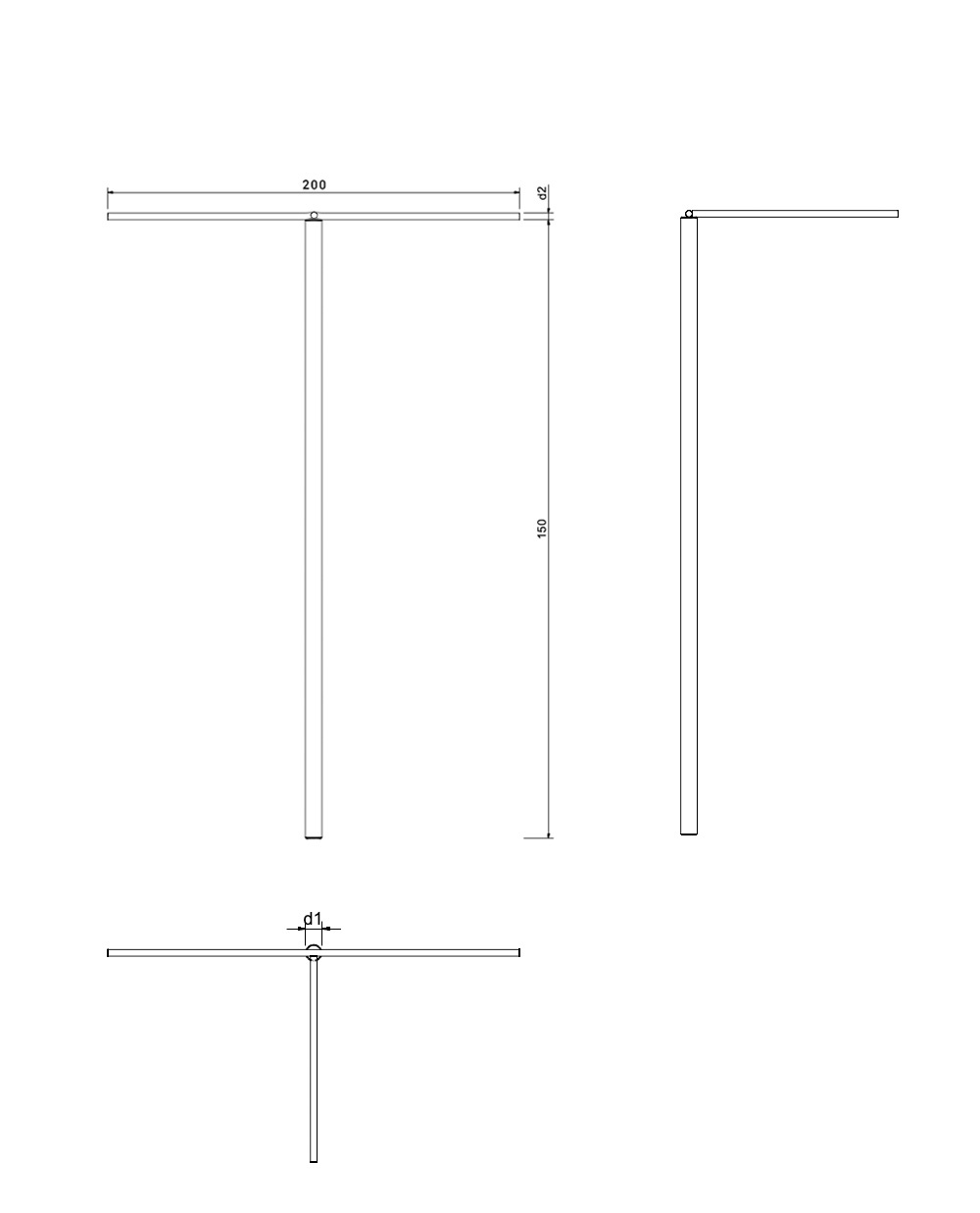 Stabkralle Zeichnung